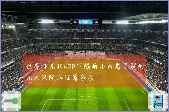世界杯竞猜app下载前小白需了解的几大风险和注意事项