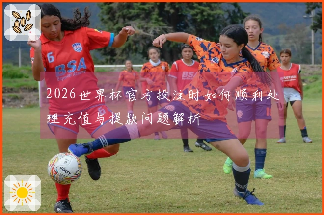 2026世界杯官方投注时如何顺利处理充值与提款问题解析